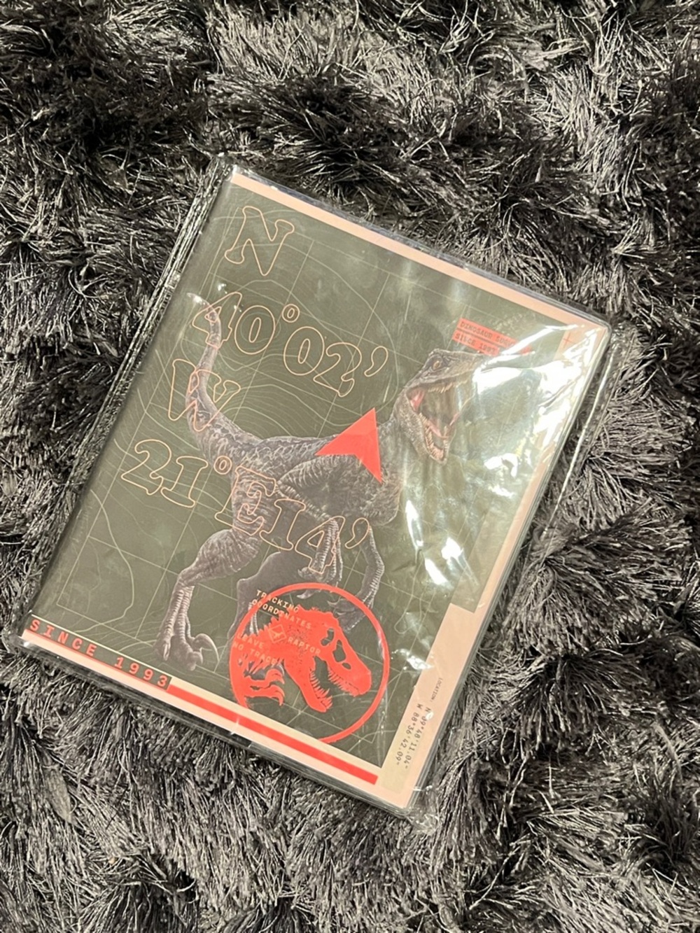 Jurassic Park 30th Anniversary Velociraptor Notebook with Tracker Decals